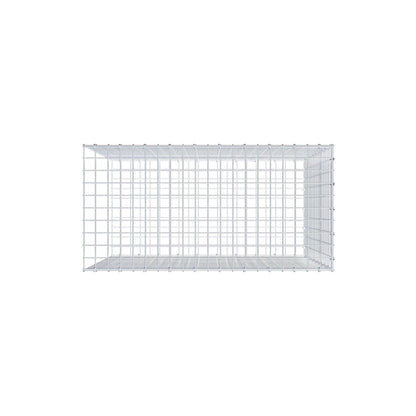 Type 2 oplegkorf 100 cm x 90 cm x 50 cm (L x H x D), maaswijdte 5 cm x 5 cm, C-ring