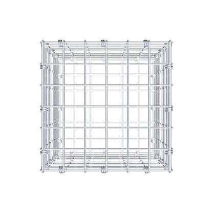 Schanskorf 30 cm x 30 cm x 30 cm (L x H x D), maaswijdte 5 x 5 cm, spiraalring