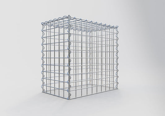 Gabbione aggiuntivo tipo 3 50 cm x 50 cm x 30 cm (L x H x P), dimensione maglia 5 cm x 5 cm, a spirale