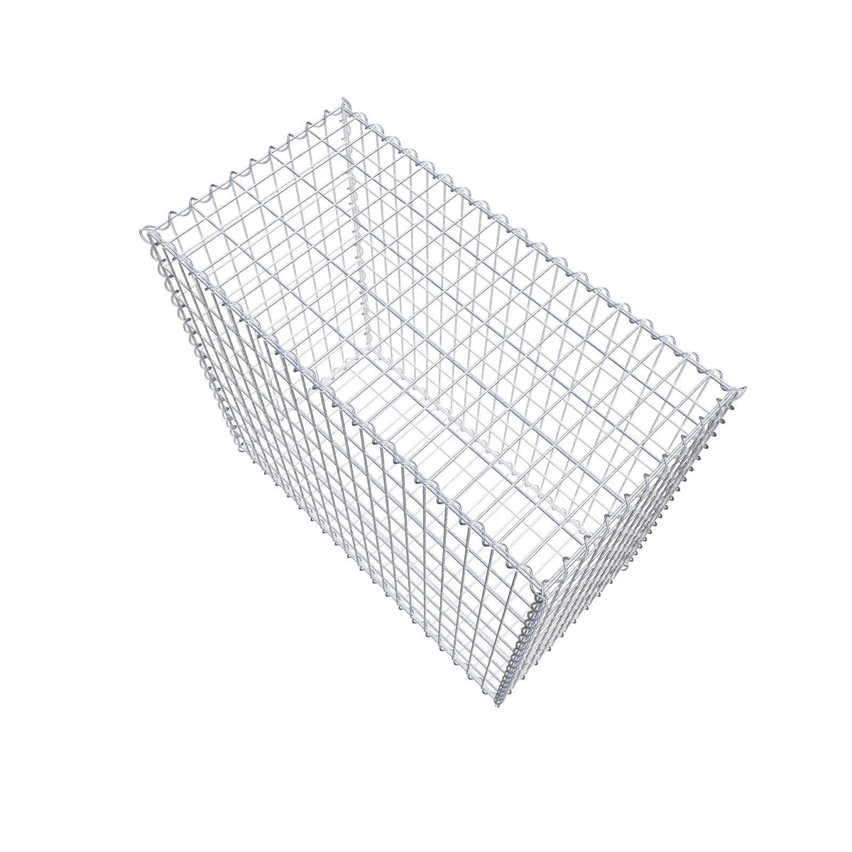 Schanskorf 100 cm x 90 cm x 50 cm (L x H x D), maaswijdte 5 cm x 10 cm, spiraalvormig
