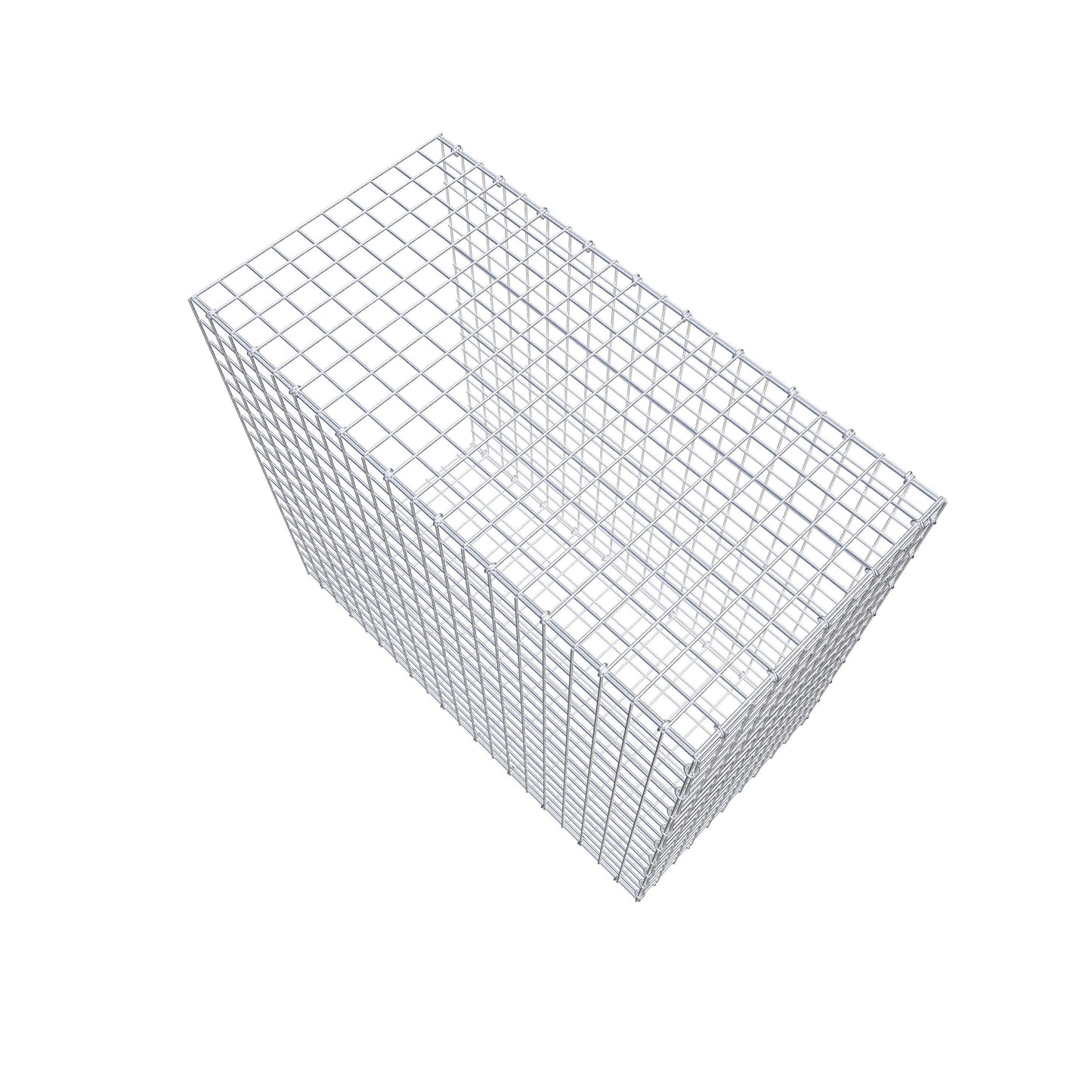 Type 2 oplegkorf 100 cm x 90 cm x 50 cm (L x H x D), maaswijdte 5 cm x 5 cm, C-ring