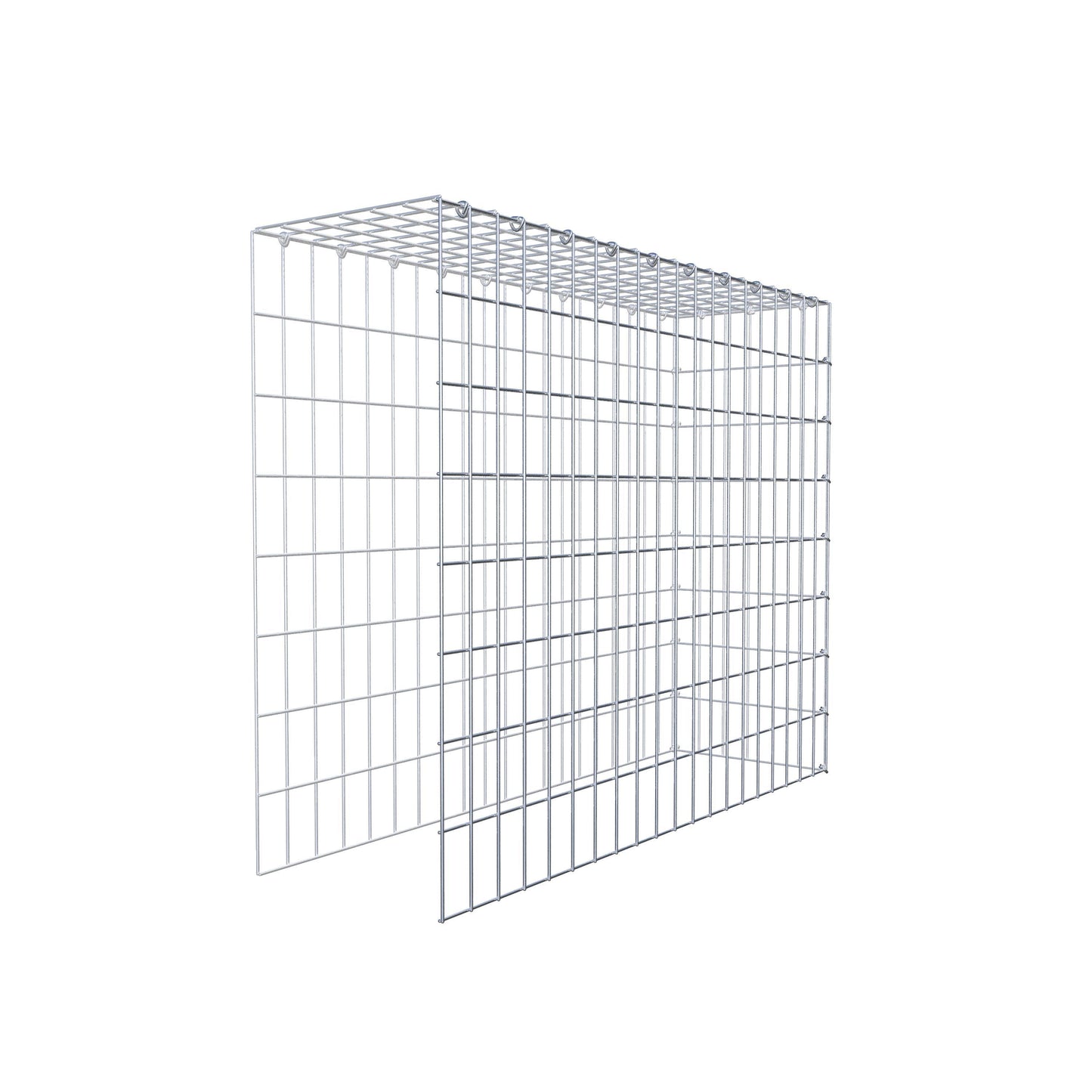 Gavión adicional tipo 4 100 cm x 80 cm x 30 cm (L x A x P), malla 5 cm x 10 cm, anillo en C