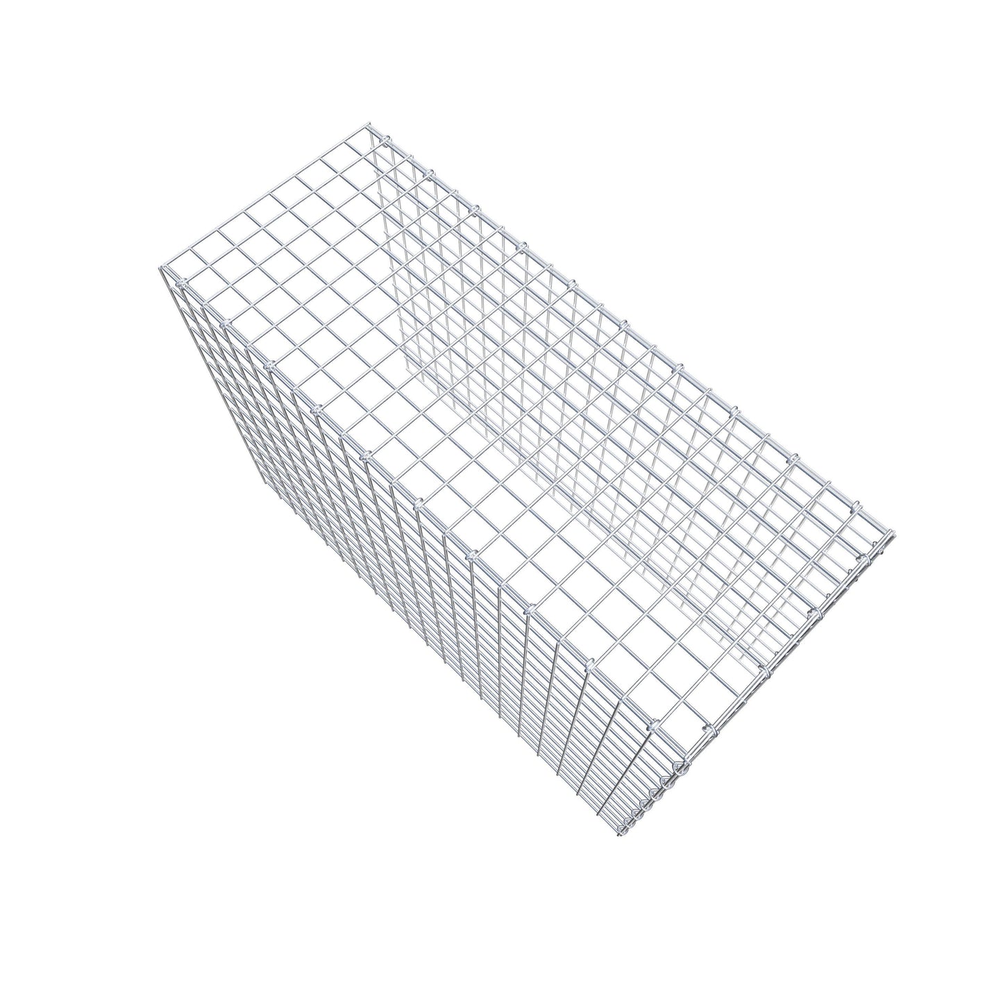Monteret gabion type 4 100 cm x 70 cm x 40 cm (L x H x D), maskestørrelse 5 cm x 5 cm, C-ring