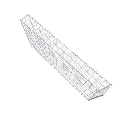 Gabion 200 cm x 100 cm x 20 cm (L x H x P), mailles 10 cm x 10 cm, spirale