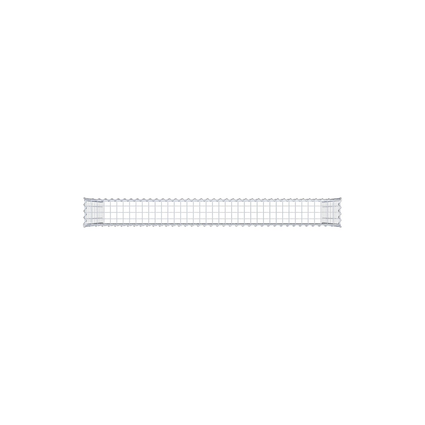 Opvokset gabion type 3 200 cm x 100 cm x 20 cm (L x H x D), maskestørrelse 5 cm x 10 cm, spiral
