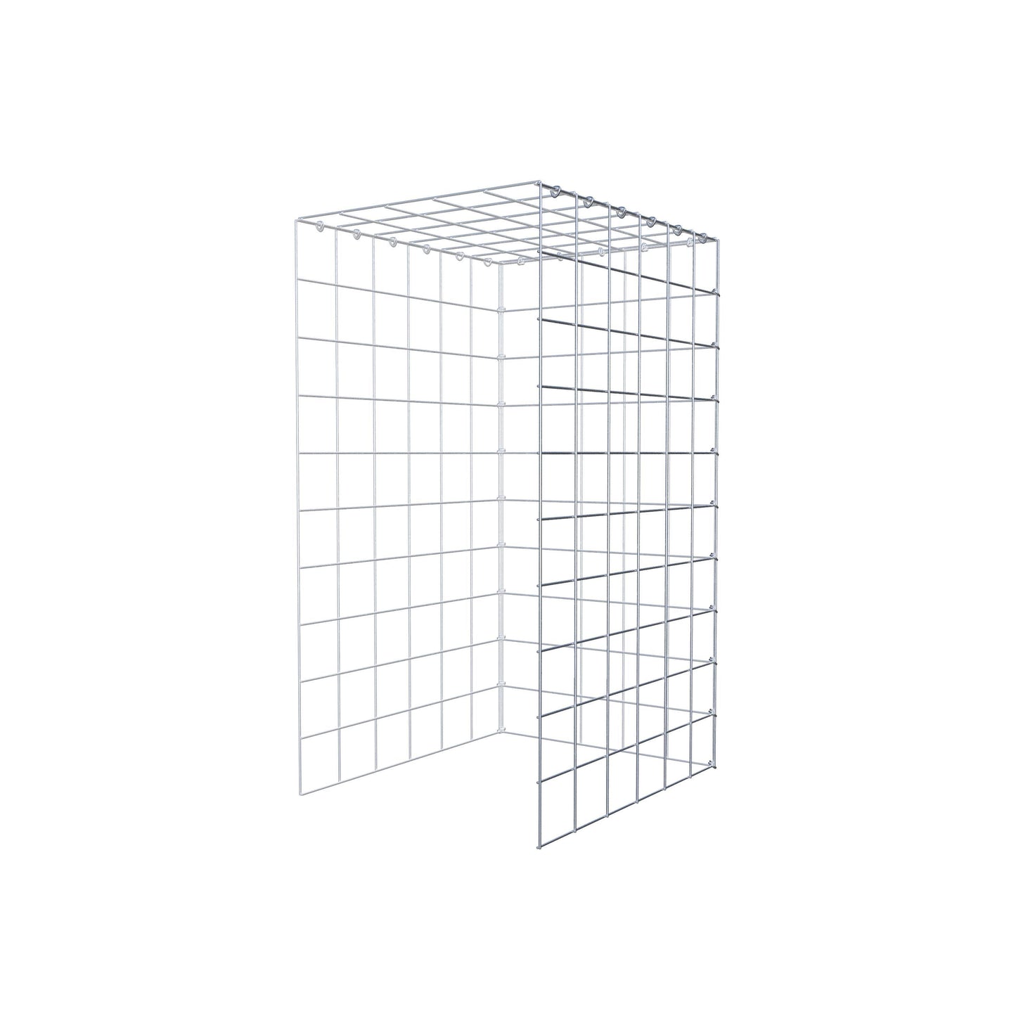 Gavión adicional tipo 4 100 cm x 60 cm x 50 cm (L x A x P), malla 10 cm x 10 cm, anillo en C