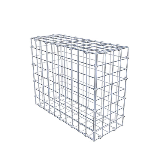 Schanskorf 50 cm x 40 cm x 20 cm (L x H x D), maaswijdte 5 x 5 cm, spiraalring