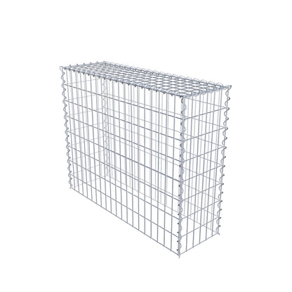 Cultivated gabion type 3 100 cm x 80 cm x 30 cm (L x H x D), mesh size 5 cm x 10 cm, spiral