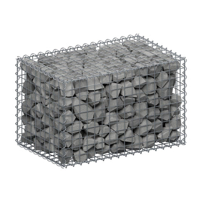Gabion 80 cm x 50 cm x 50 cm (L x H x P), mailles 5 cm x 5 cm, spirale