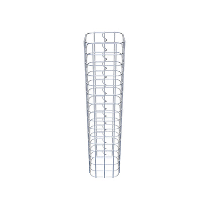 Gabionensäule eckig 17 cm x 17 cm, 80 cm Höhe, MW 5 cm x 5 cm