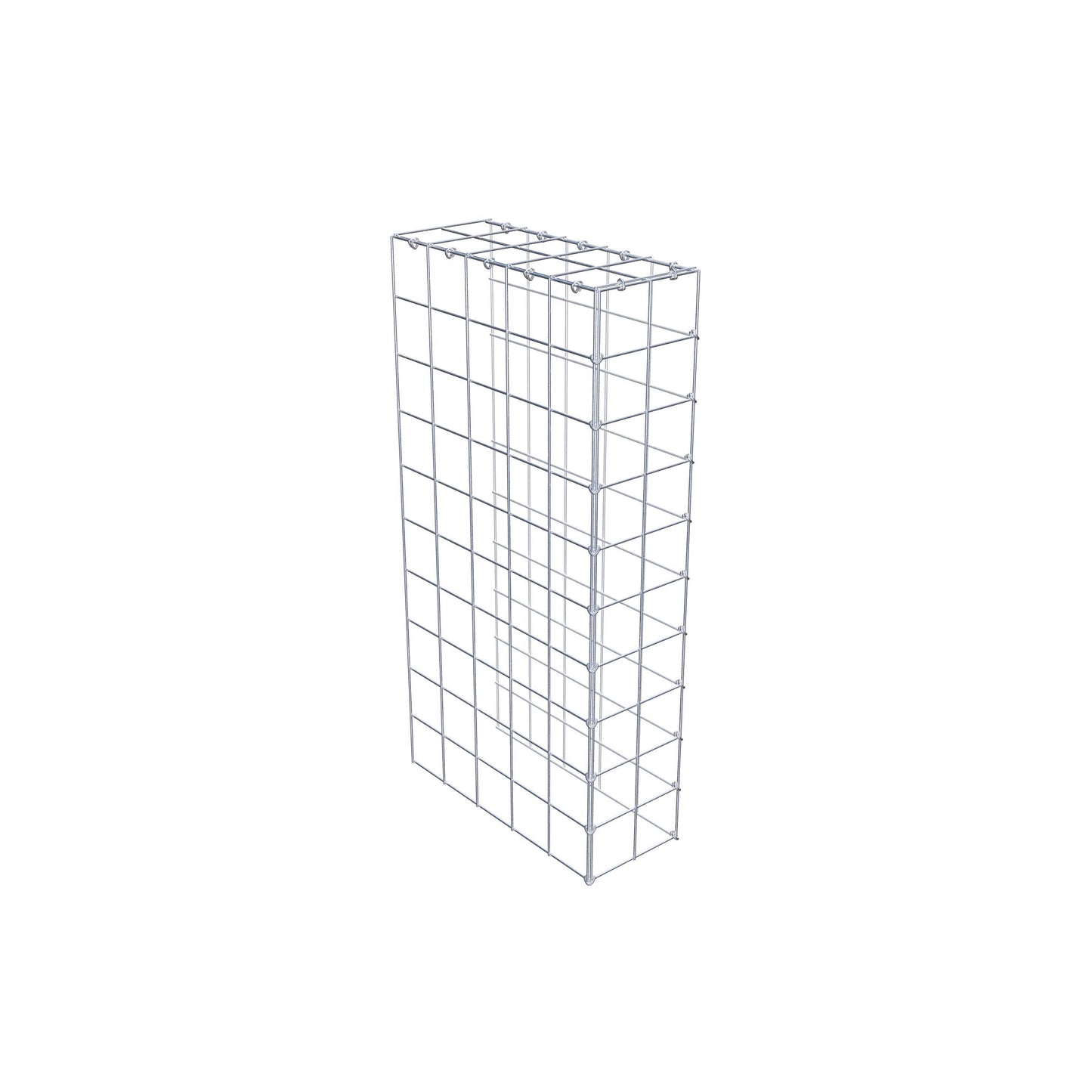 Gavión complementario de tipo 4 100 cm x 50 cm x 20 cm (L x A x P), malla 10 cm x 10 cm, anillo en C