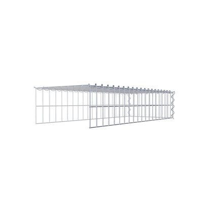 Add-on schanskorf type 4 100 cm x 20 cm x 40 cm (L x H x D), maaswijdte 5 cm x 10 cm, spiraalvormig