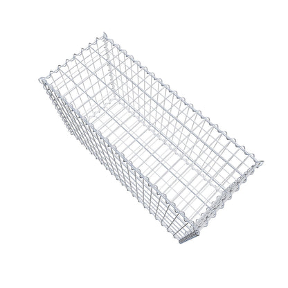 Gabbione 100 cm x 60 cm x 40 cm (L x H x P), maglia 5 cm x 10 cm, spirale