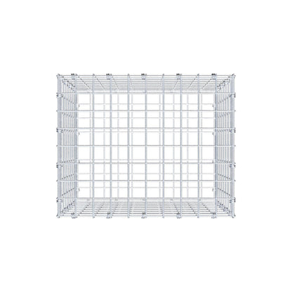 Schanskorf 50 cm x 40 cm x 40 cm (L x H x D), maaswijdte 5 x 5 cm, spiraalring
