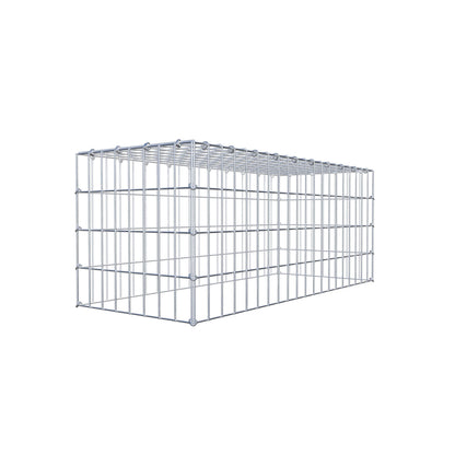 Fourche rapportée type 3 100 cm x 40 cm x 40 cm (L x H x P), mailles 5 cm x 10 cm, anneau C