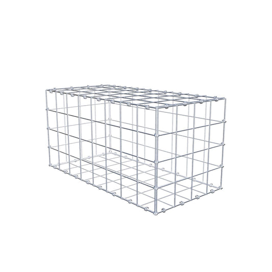 Gabion 80 cm x 40 cm x 40 cm (L x H x D), mesh size 10 x 10 cm, spiral ring