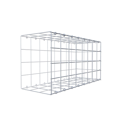 Typ 2 påbyggnadsgabion 80 cm x 40 cm x 30 cm (L x H x D), maskstorlek 10 cm x 10 cm, C-ring