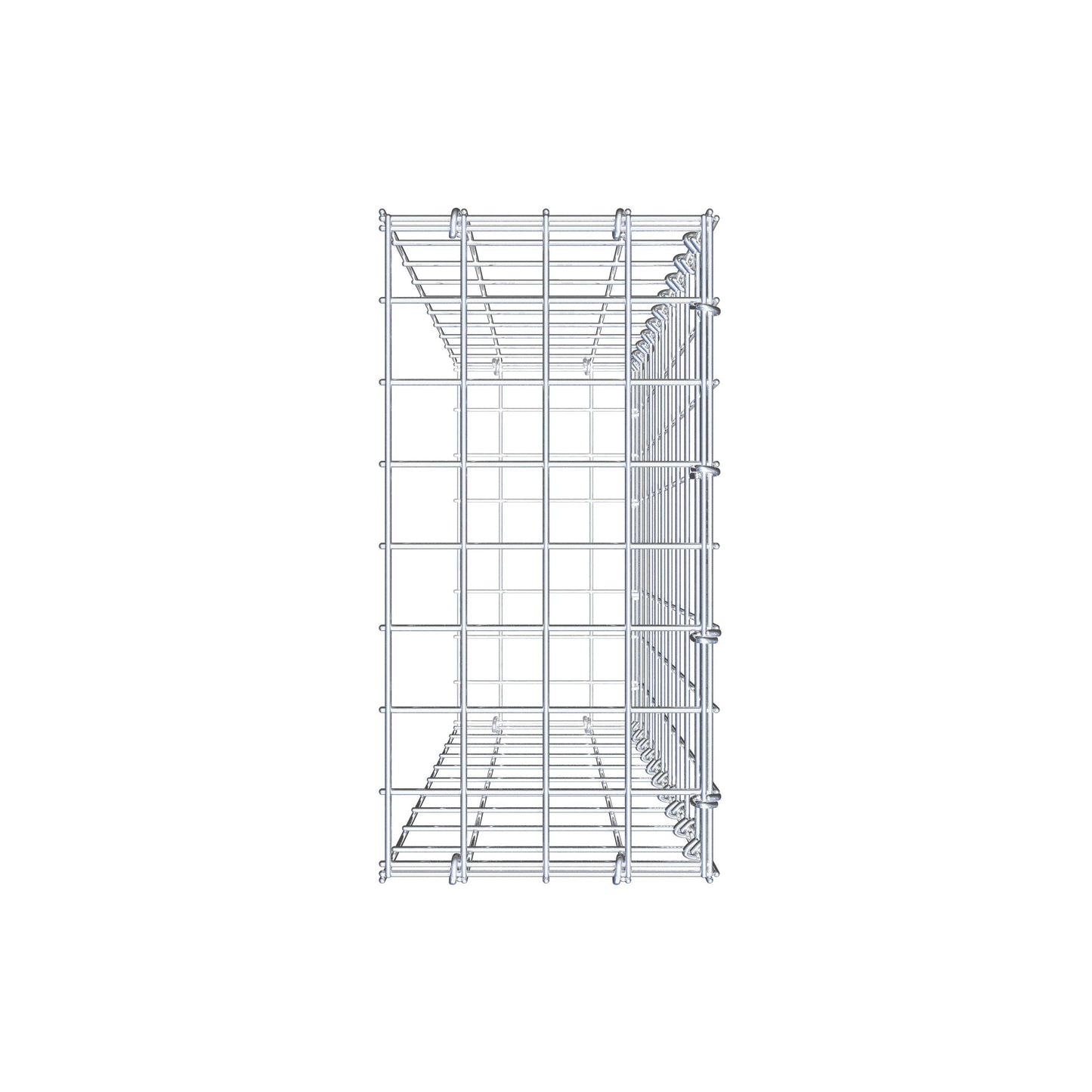Anbaugabione Typ 2 100 cm x 20 cm x 40 cm, Maschenweite 5 cm x 10 cm, C-Ring