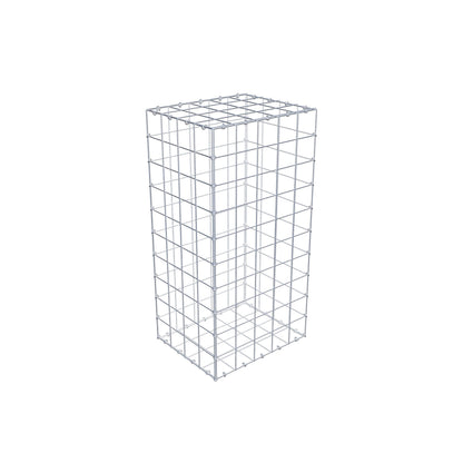 Schanskorf 100 cm x 40 cm x 50 cm (L x H x D), maaswijdte 10 cm x 10 cm, C-ring