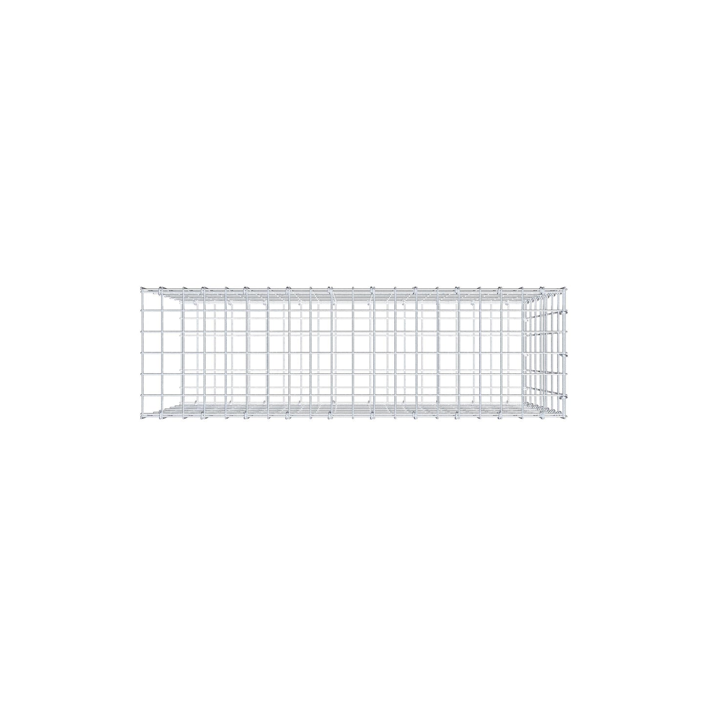 Fourche rapportée type 2 100 cm x 70 cm x 30 cm, mailles 5 cm x 10 cm, anneau en C