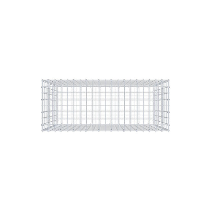 Gabion 100 cm x 100 cm x 40 cm (L x H x D), mesh size 5 cm x 10 cm, C-ring