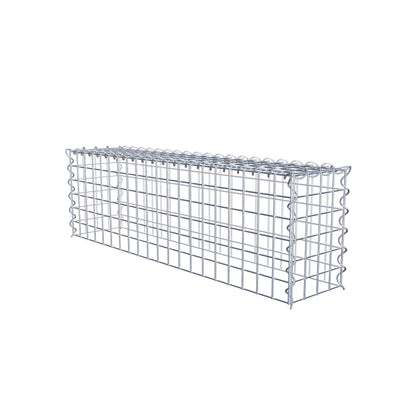 Anbaugabione Typ 3 100 cm x 30 cm x 20 cm (L x H x T), Maschenweite 5 cm x 5 cm, Spirale