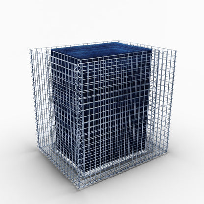 Rechthoekig verhoogd bed 100 cm x 80 cm x 100 cm (L x H x D), maaswijdte 5 x 5 cm, wanddikte 10 cm