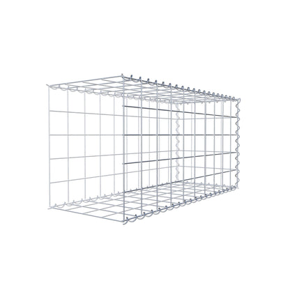 Anbaugabione Typ 2 100 cm x 50 cm x 40 cm (L x H x T), Maschenweite 10 cm x 10 cm, Spirale