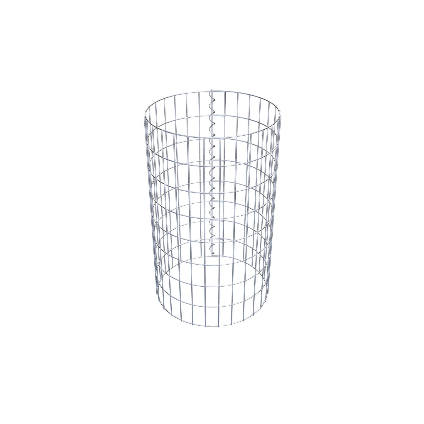 Columna de gaviones redonda 47 cm de diámetro, 80 cm de altura, malla 5 cm x 10 cm