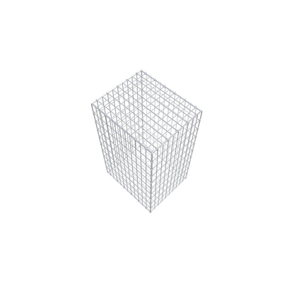Gabion 100 cm x 60 cm x 50 cm (L x H x D), maskestørrelse 5 cm x 10 cm, C-ring