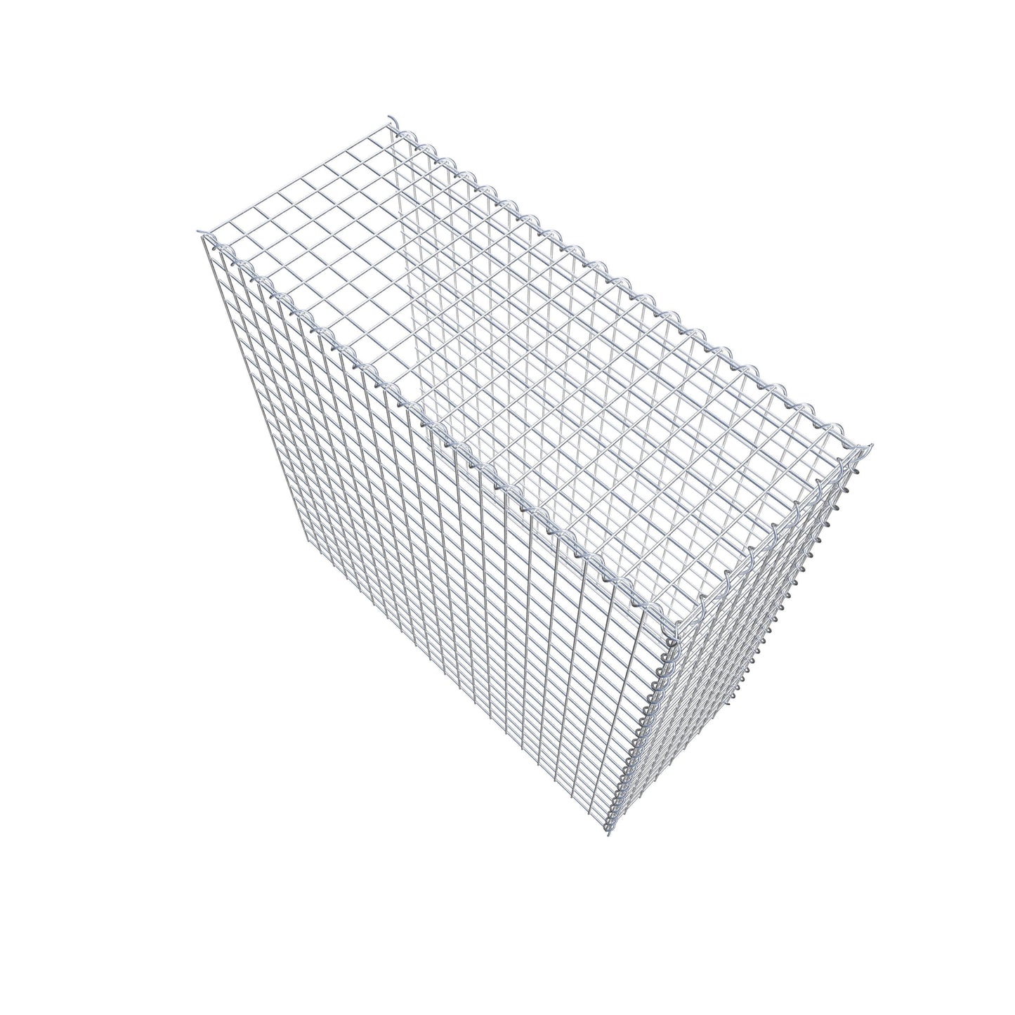 Gabion rapporté type 4 100 cm x 100 cm x 40 cm (L x H x P), mailles 5 cm x 5 cm, spirale