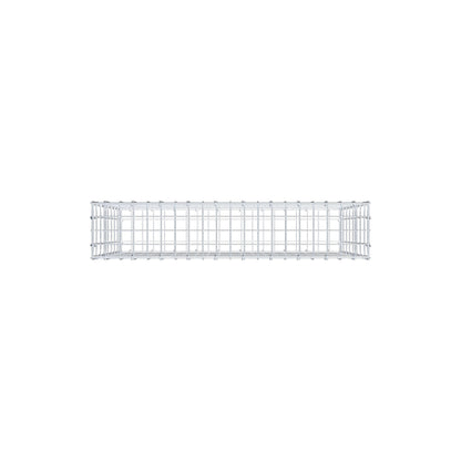 Gabione 100 cm x 80 cm x 20 cm (L x H x T), Maschenweite 5 cm x 10 cm, C-Ring