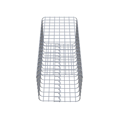 Columna de gaviones, angular 37 cm x 37 cm, 80 cm de altura, MW 5 cm x 5 cm