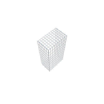 Pila adicional tipo 2 100 cm x 30 cm x 50 cm, malla 5 cm x 10 cm, anillo en C