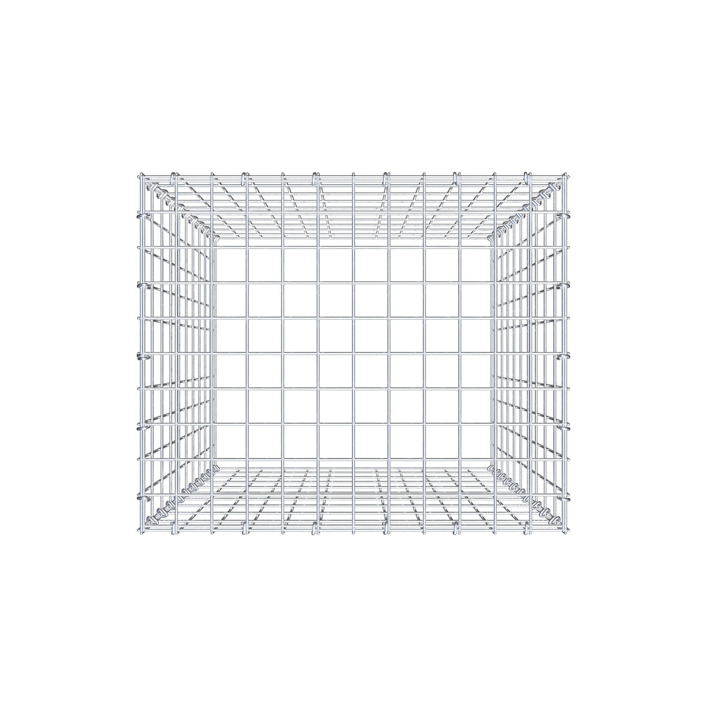 Anbaugabione Typ 3 100 cm x 60 cm x 50 cm (L x H x T), Maschenweite 5 cm x 10 cm, C-Ring