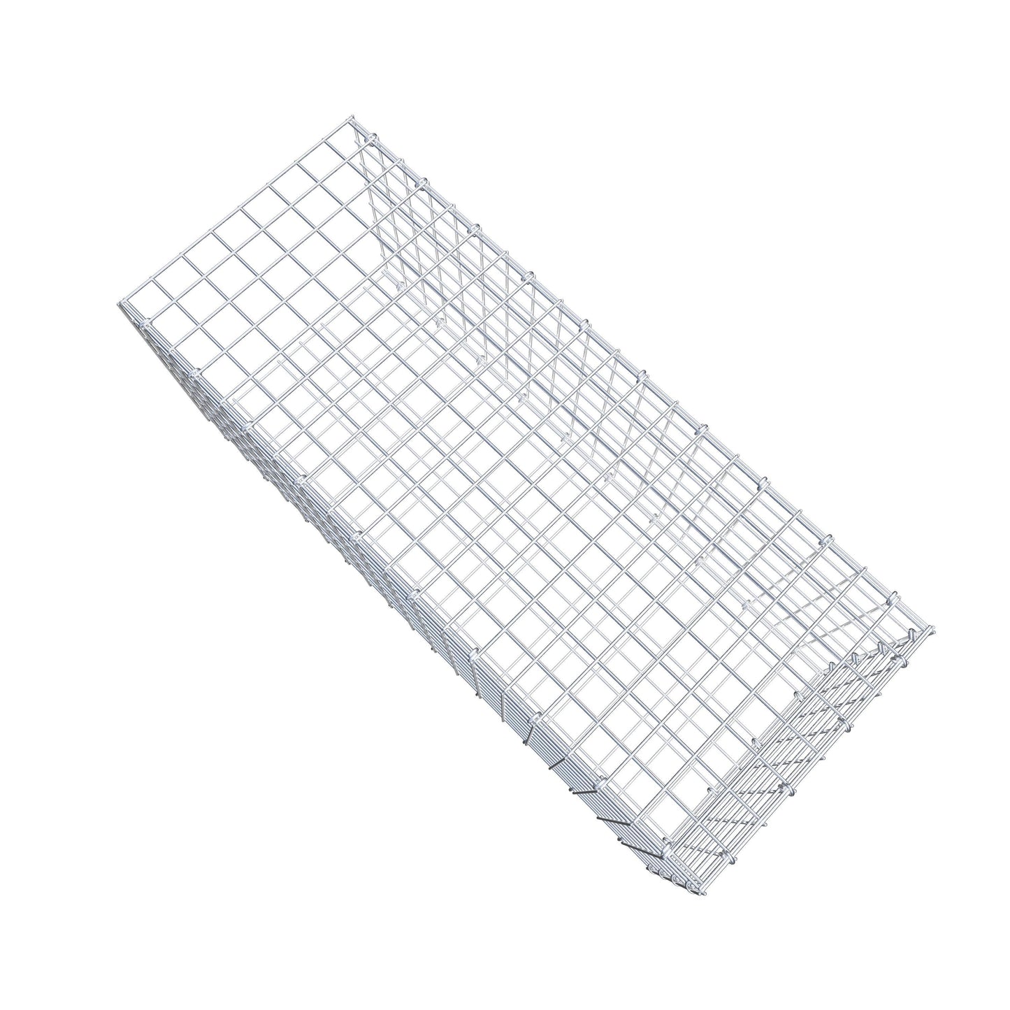Gavión complementario de tipo 2 100 cm x 40 cm x 40 cm (largo x alto x fondo), malla 5 cm x 5 cm, anillo en C