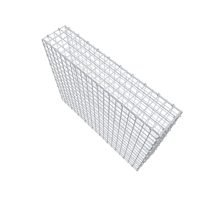 Gabbione 100 cm x 80 cm x 20 cm (L x H x P), maglia 5 x 5 cm, anello a spirale