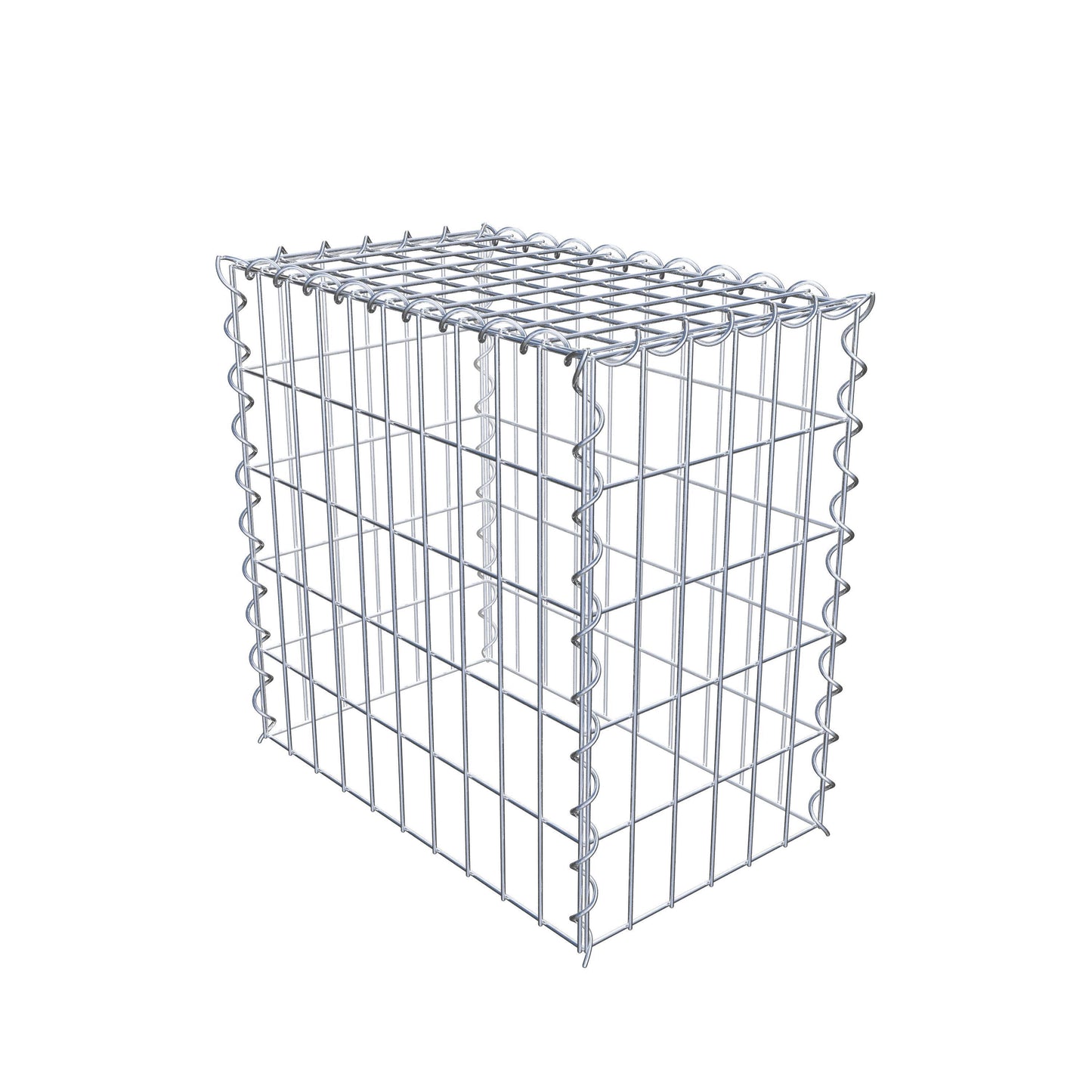 Anbaugabione Typ 3 50 cm x 50 cm x 30 cm (L x H x T), Maschenweite 5 cm x 10 cm, Spirale