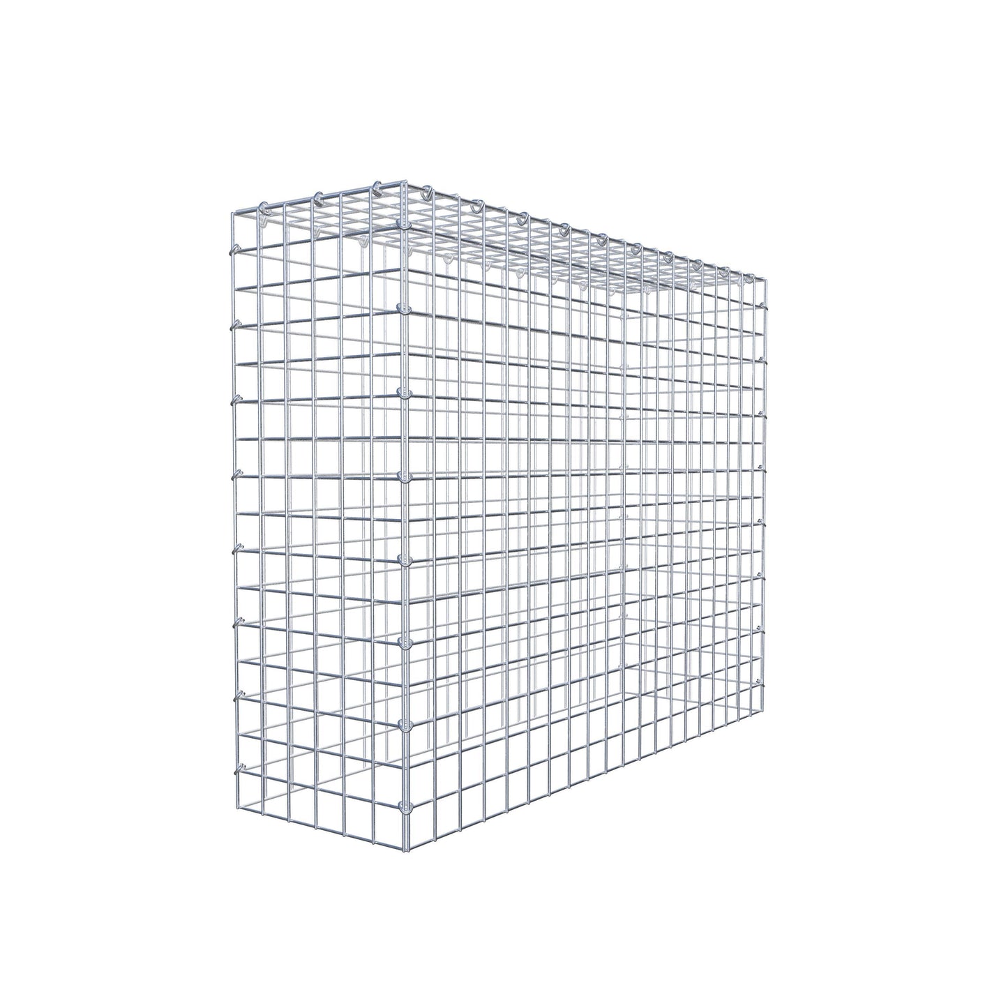 Anbaugabione Typ 3 100 cm x 80 cm x 30 cm (L x H x T), Maschenweite 5 cm x 5 cm, C-Ring