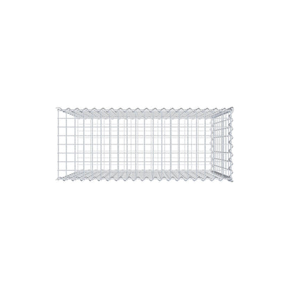 Gabion rapporté type 2 100 cm x 90 cm x 40 cm (L x H x P), mailles 5 cm x 10 cm, spirale