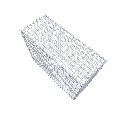 Gabion 100 cm x 80 cm x 40 cm (L x H x D), mesh size 5 cm x 5 cm, spiral