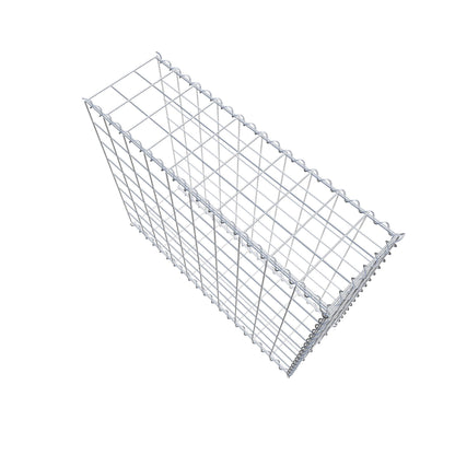 Aangegroeide schanskorf type 2 100 cm x 80 cm x 30 cm (L x H x D), maaswijdte 10 cm x 10 cm, spiraal