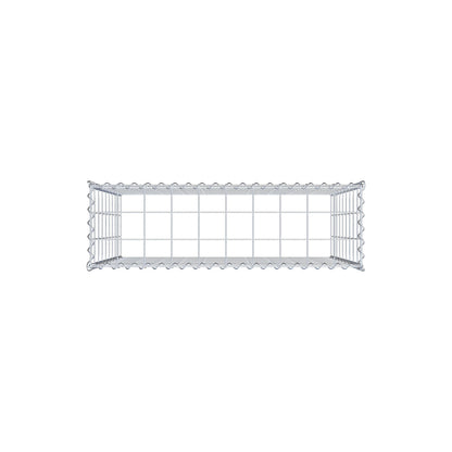 Anbaugabione Typ 3 100 cm x 90 cm x 30 cm (L x H x T), Maschenweite 10 cm x 10 cm, Spirale