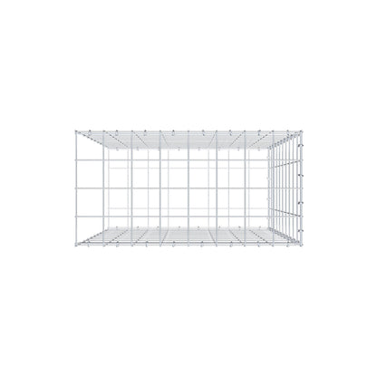 Anbaugabione Typ 2 100 cm x 80 cm x 40 cm (L x H x T), Maschenweite 10 cm x 10 cm, C-Ring