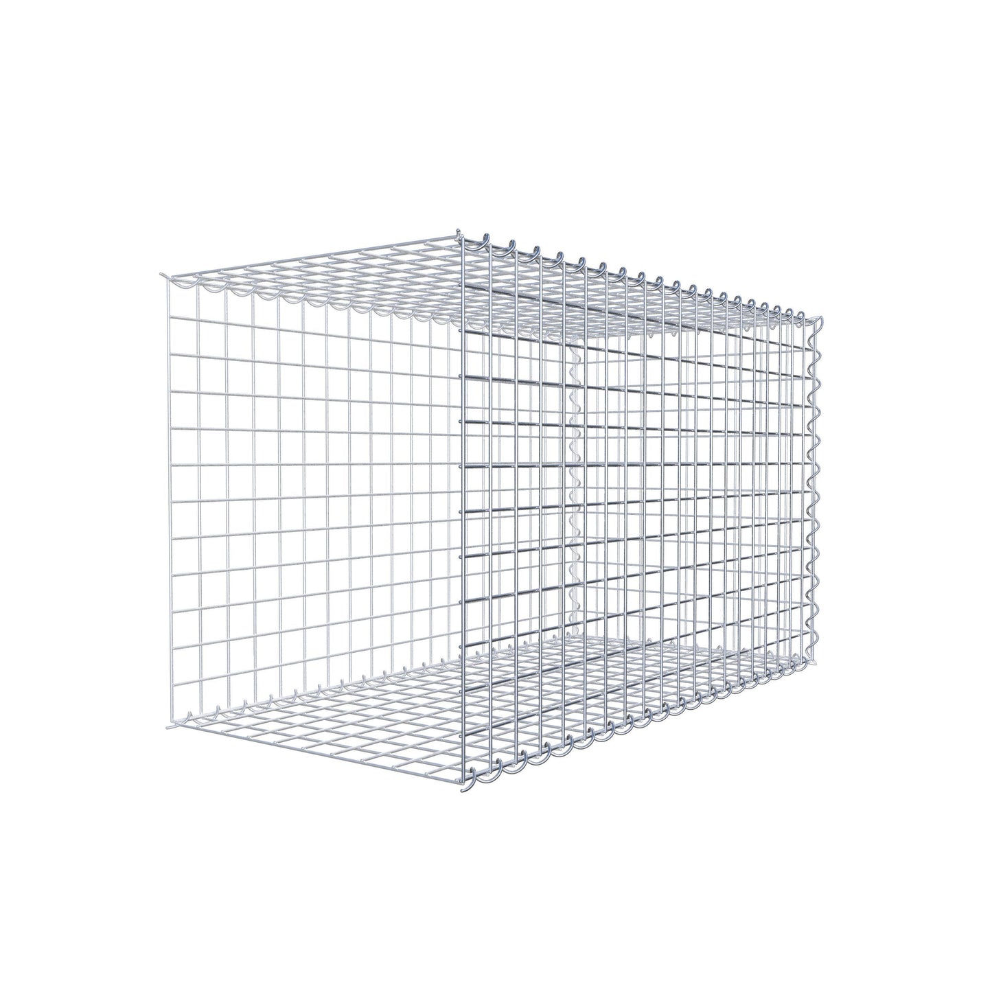 Extra gabion typ 2 100 cm x 60 cm x 50 cm (L x H x D), maskstorlek 5 cm x 5 cm, spiral