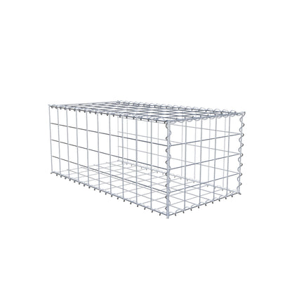 Anbaugabione Typ 2 100 cm x 40 cm x 50 cm (L x H x T), Maschenweite 10 cm x 10 cm, Spirale