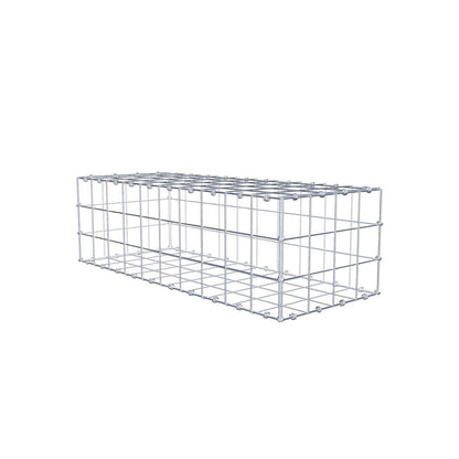 Gabion 100 cm x 30 cm x 40 cm (L x H x D), maskstorlek 10 x 10 cm, spiralring