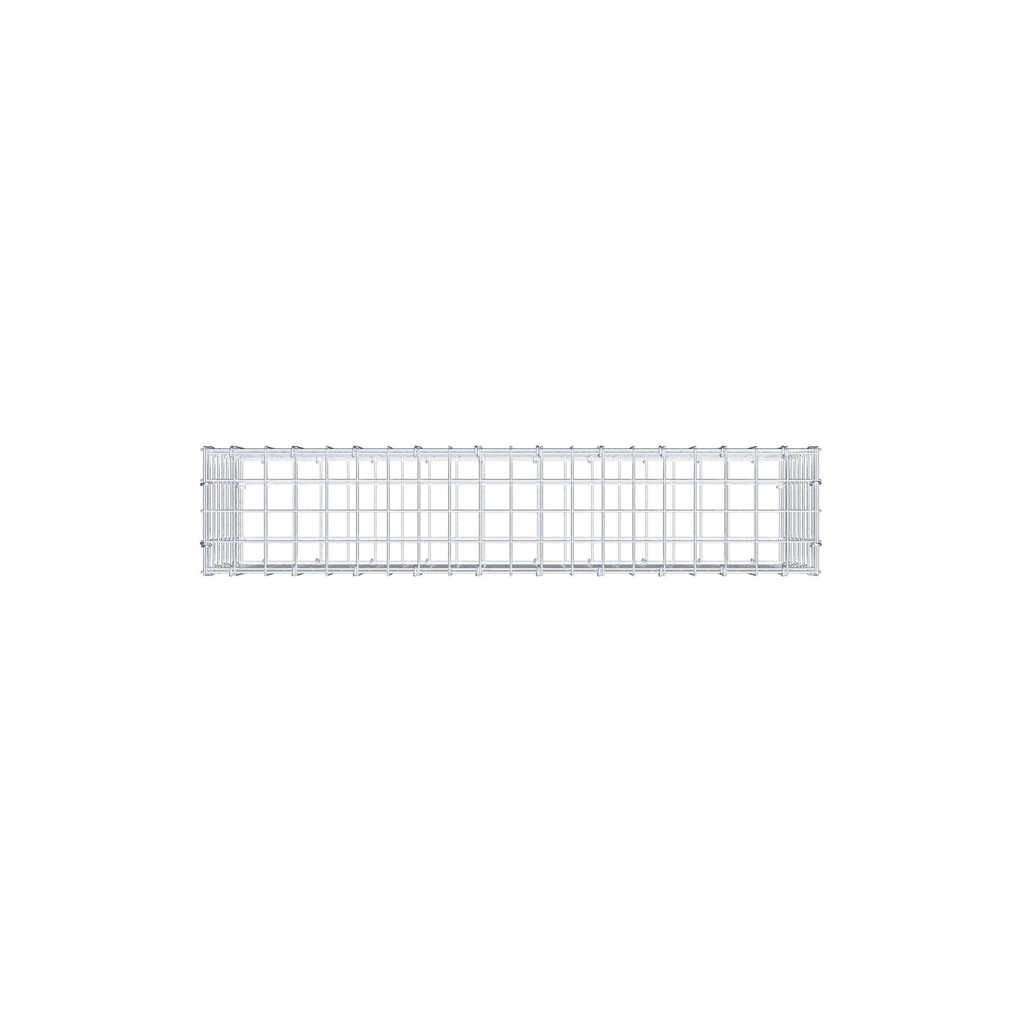 Gabbione 100 cm x 40 cm x 20 cm (L x H x P), maglia 5 cm x 5 cm, anello a C