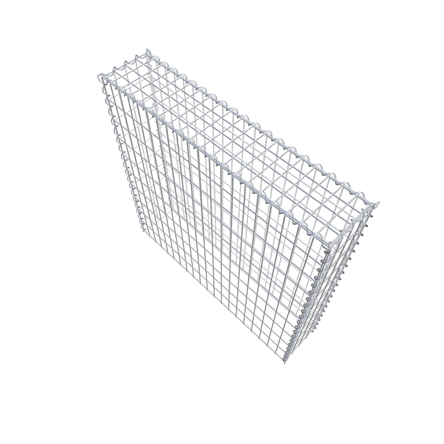 Gabbione aggiuntivo tipo 3 100 cm x 100 cm x 20 cm (L x H x P), dimensione maglia 5 cm x 10 cm, a spirale