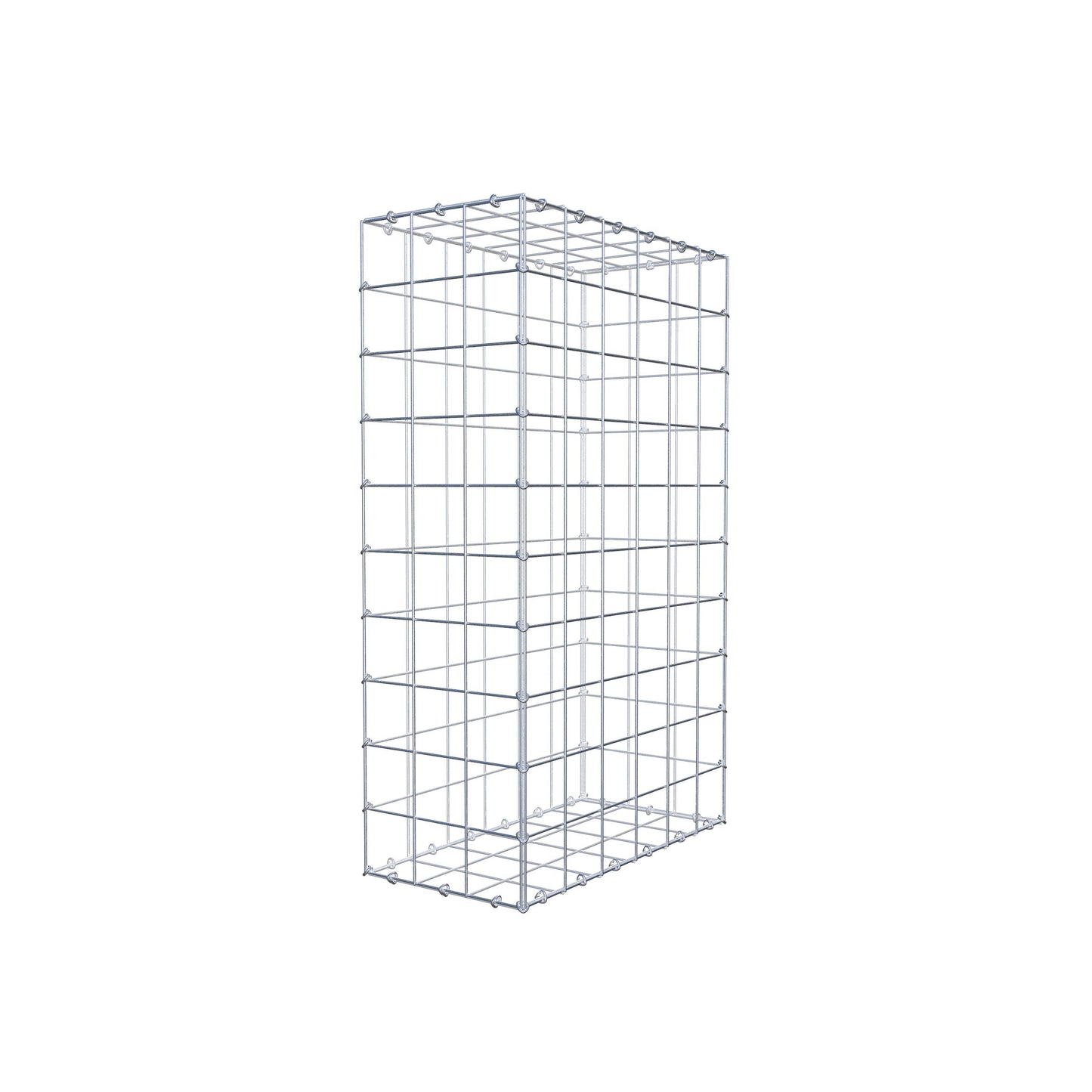 Gabbione 100 cm x 60 cm x 30 cm (L x H x P), maglia 10 cm x 10 cm, anello a C